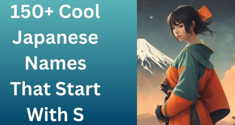 Cool Japanese Names That Start With S