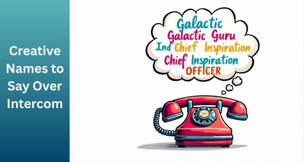 Creative Names to Say Over Intercom