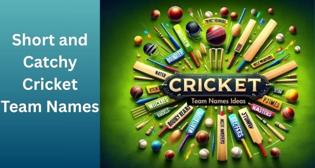Short and Catchy Cricket Team Names