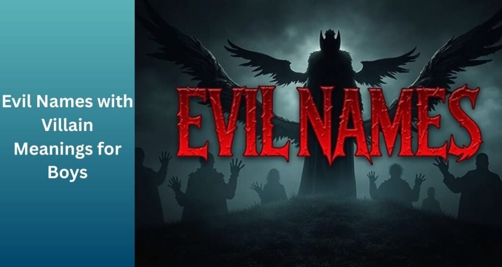 Evil Names with Villain Meanings for Boys