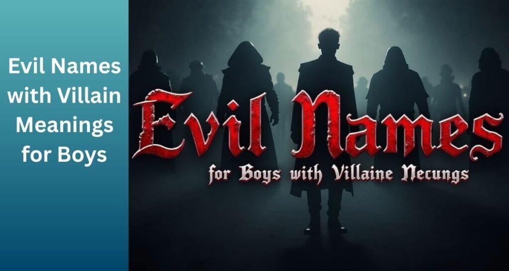 Evil Names for Boys with Villainous Meanings
