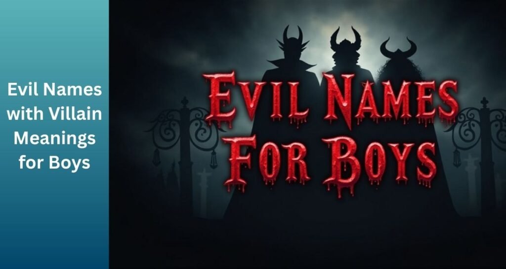 Evil Names for Boys with Villainous Meanings