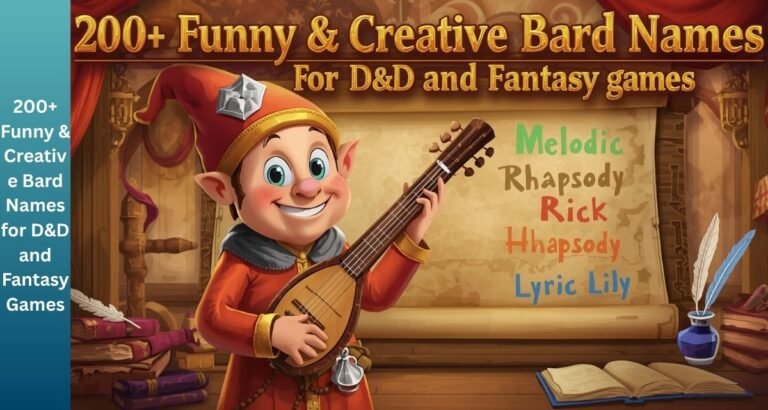 200+ Funny & Creative Bard Names for D&D and Fantasy Games