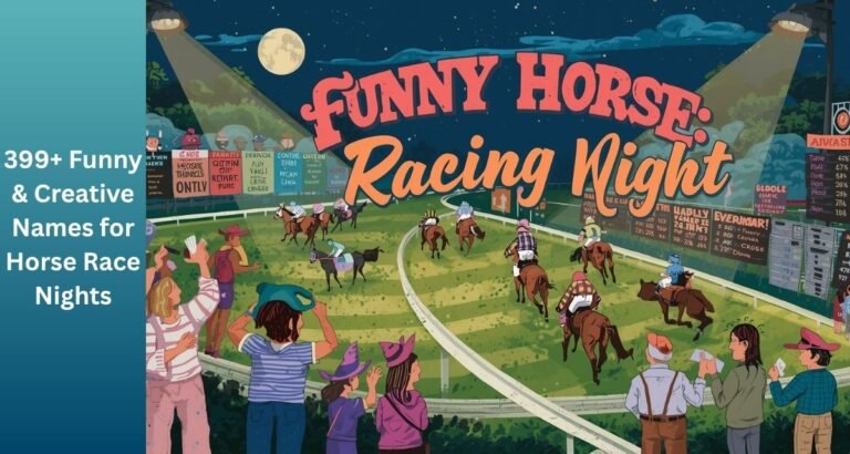 399+ Funny & Creative Names for Horse Race Nights
