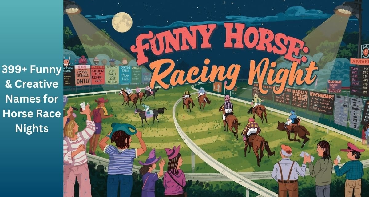 399+ Funny & Creative Names for Horse Race Nights