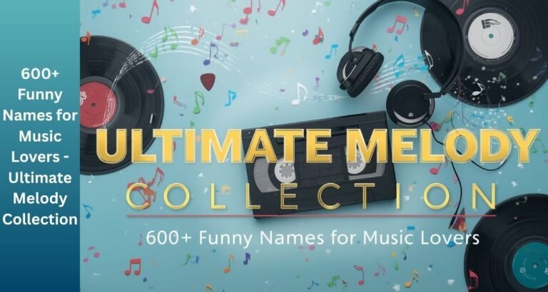 600+ Funny Names for Music Lovers -Ultimate Melody Collection