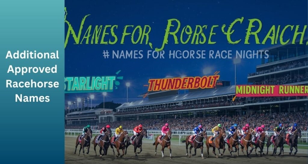 Additional Approved Racehorse Names