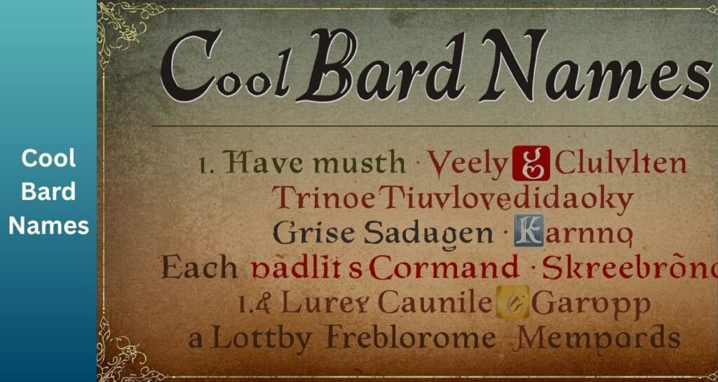 Cool Bard Names